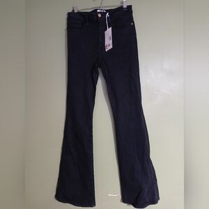 FrameLe One Flare Jeans  Black Denim High Rise Women’s Size 2Stretch34" in